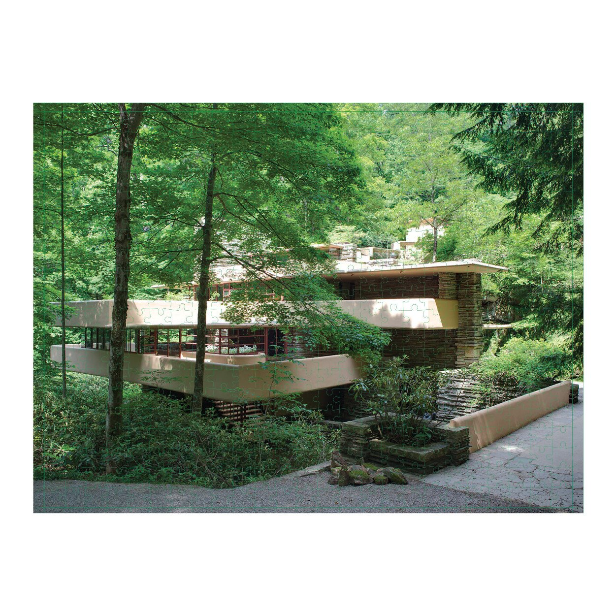 Frank Lloyd Wright Fallingwater 2-sided 500 Piece Puzzle - 2