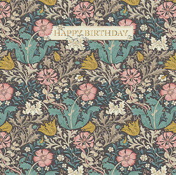 Morris&Co Birthday, Greeting Card