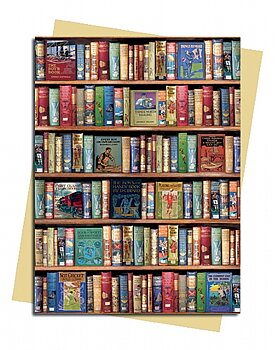 Bodleian Libraries: Hobbies and Pastimes Bookshelves, Greeting Card (Foiled)