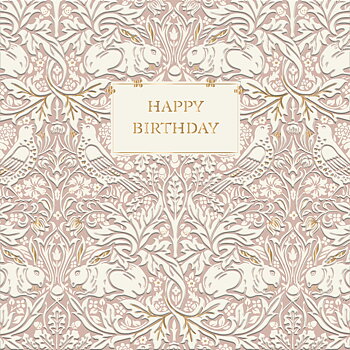 Morris&Co Birthday, Greeting Card