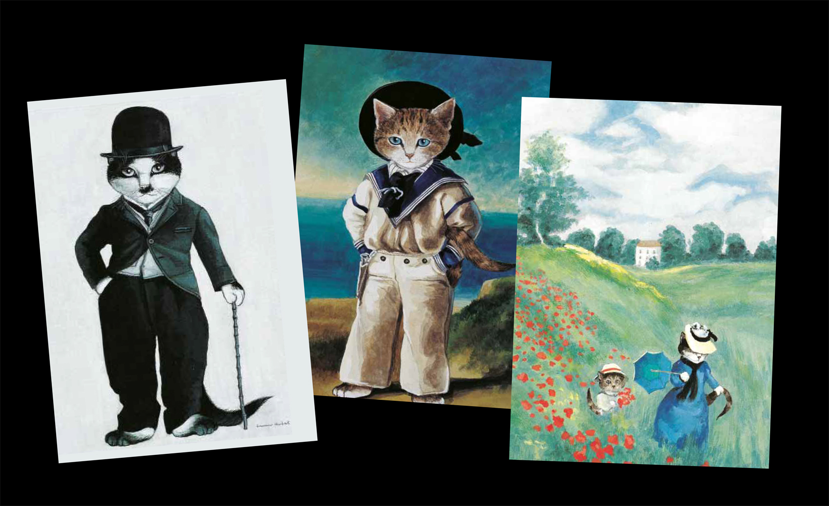 Cats in Art: Box of 20 Notecards - 3
