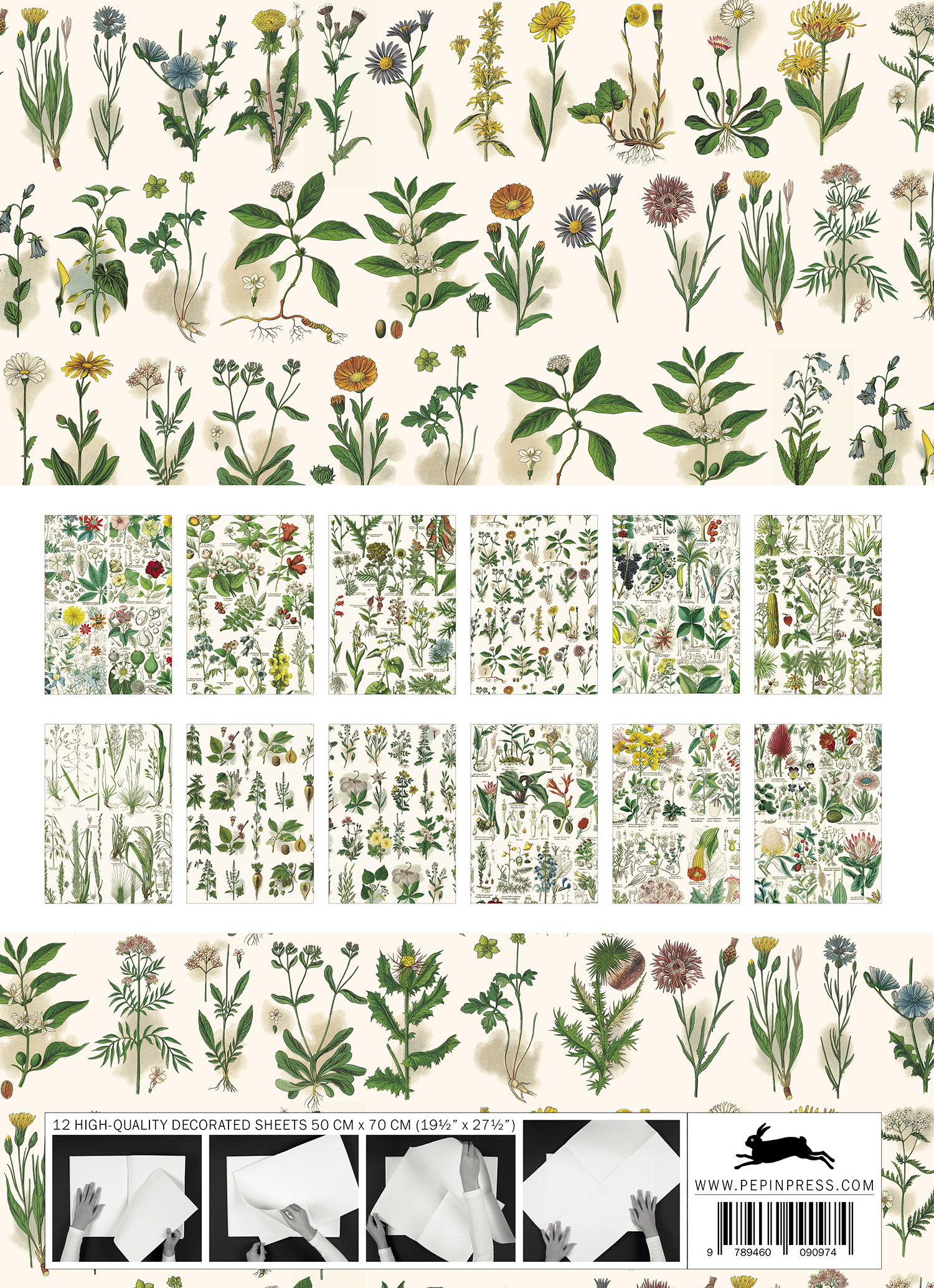 Flora, Gift&Creative Paper Book - 10
