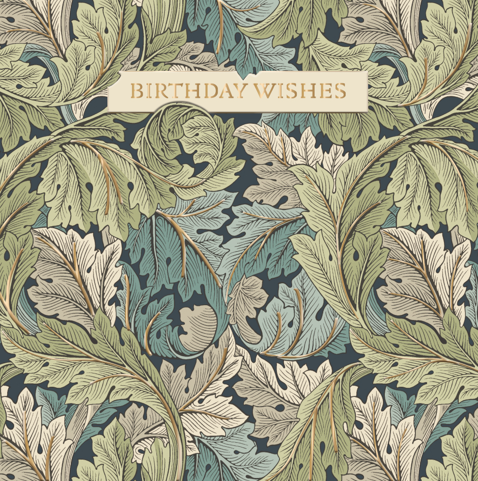 Morris&Co Birthday, Greeting Card