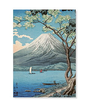 Mount Fuji, Hiroaki Takahashi, Greeting Card