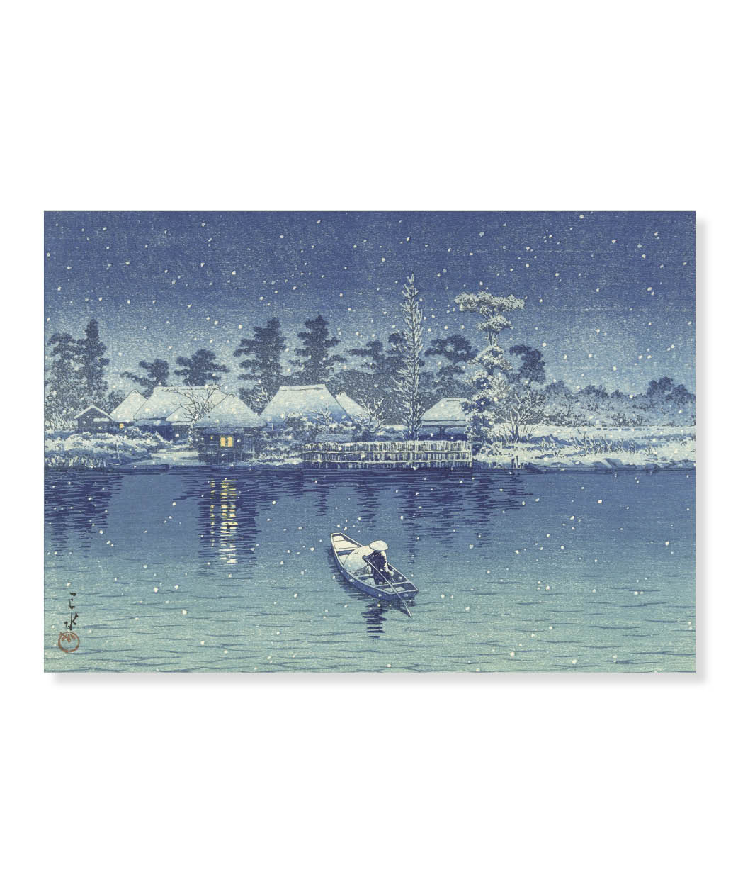 Ushibori, Hasui Kawase, Greeting Card