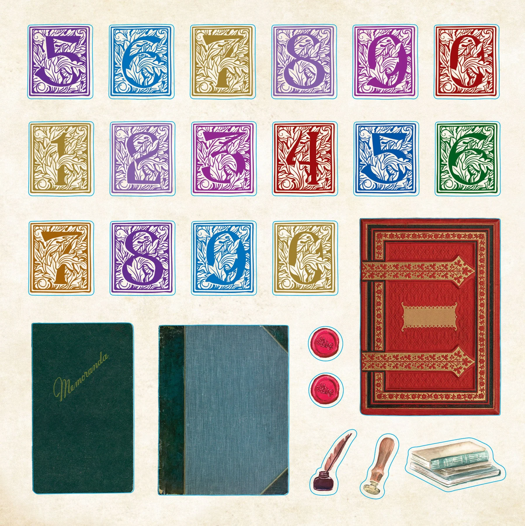 Bibliophilia Ephemera Sticker Book - 4