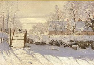 Monet Claude The Magpie (1868/69), Greeting Card