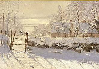Monet Claude The Magpie (1868/69), Greeting Card