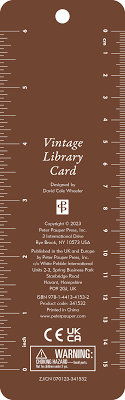 Beaded Bkmk Vintage Library Card - 2