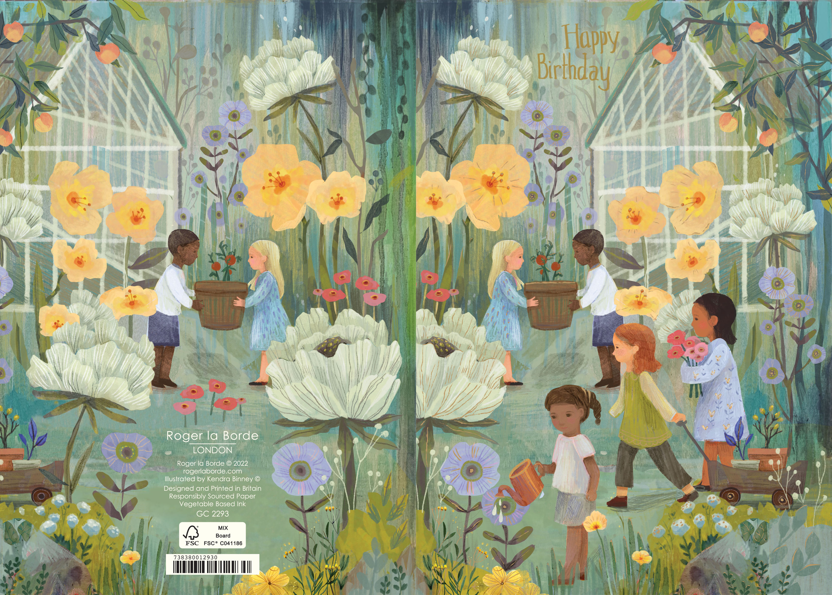 Children's Garden Party Greeting Card - 3