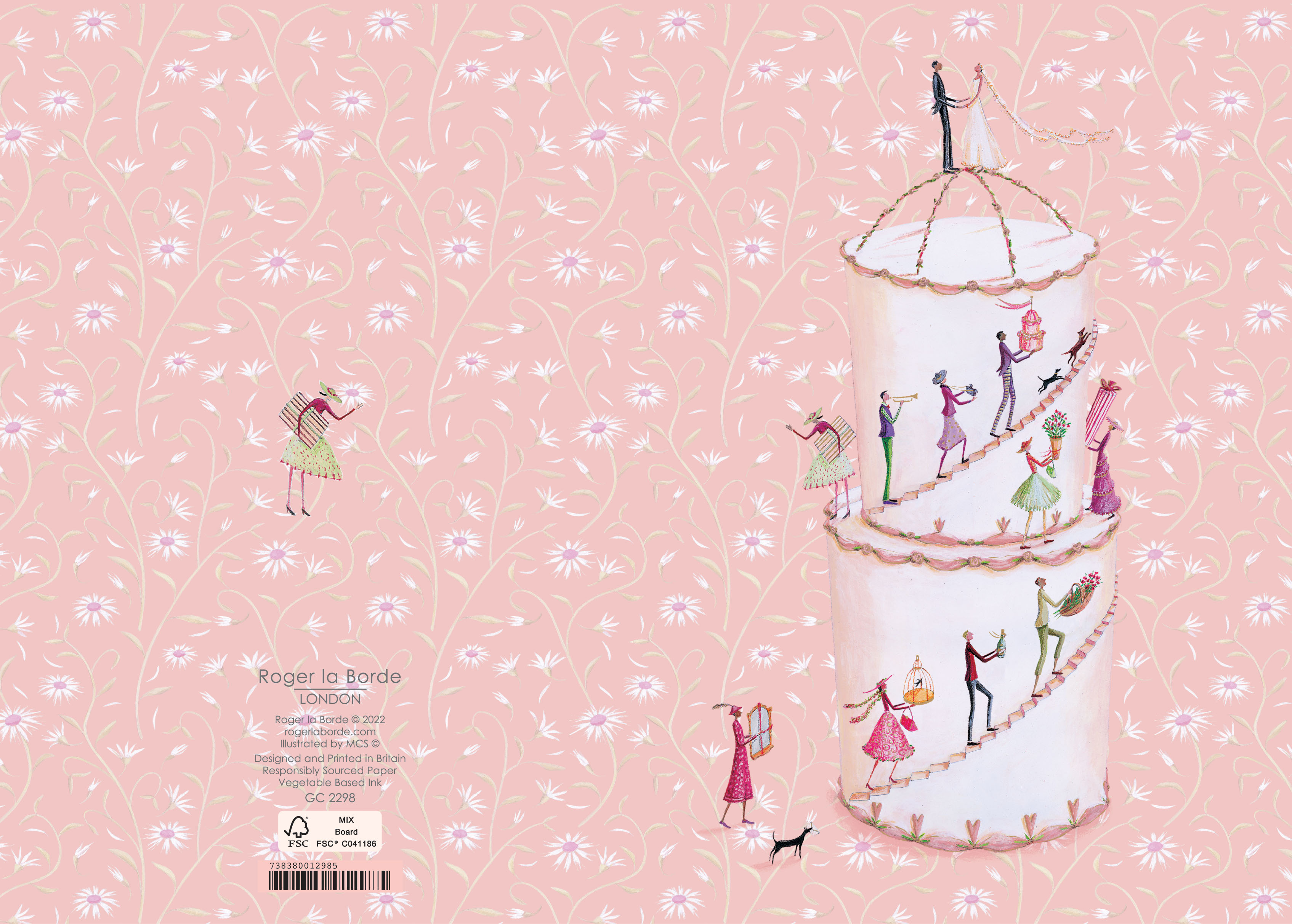 Wedding Cake Staircase Greeting Card - 3