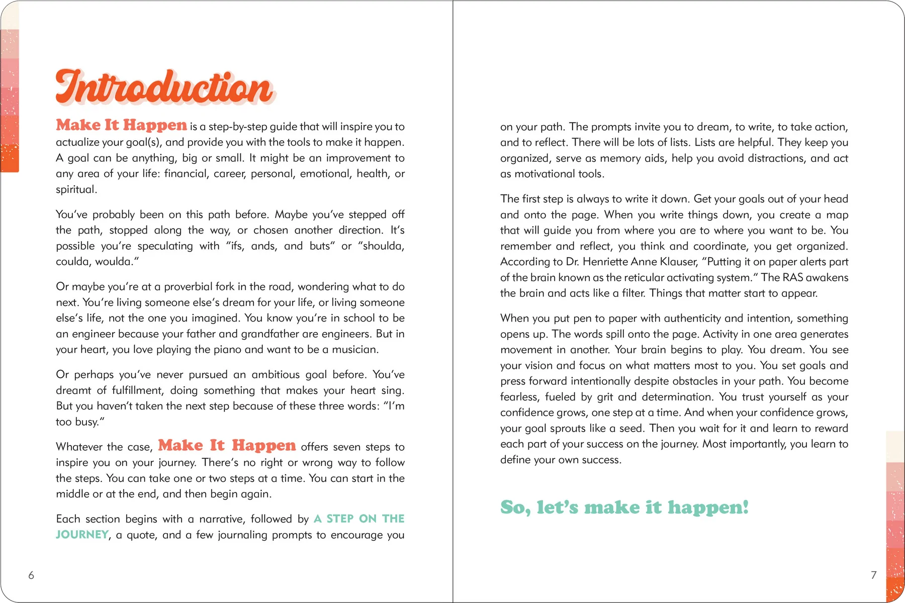 Interactive Journal Make It Happen - 2