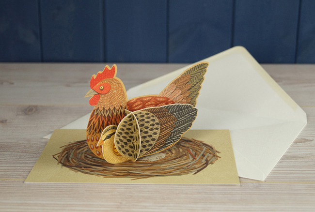 Pop-out Chicken, Greeting Card