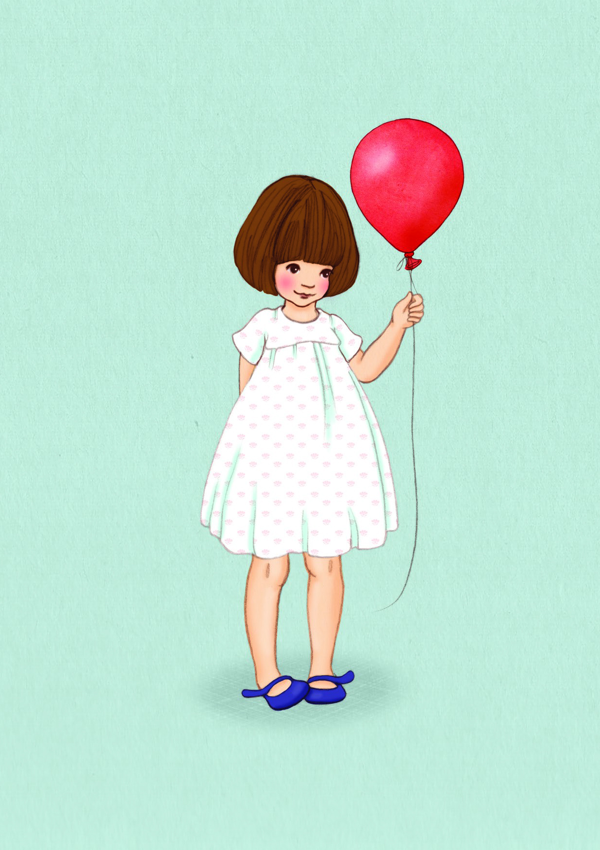 Belle's Balloon, Postcard