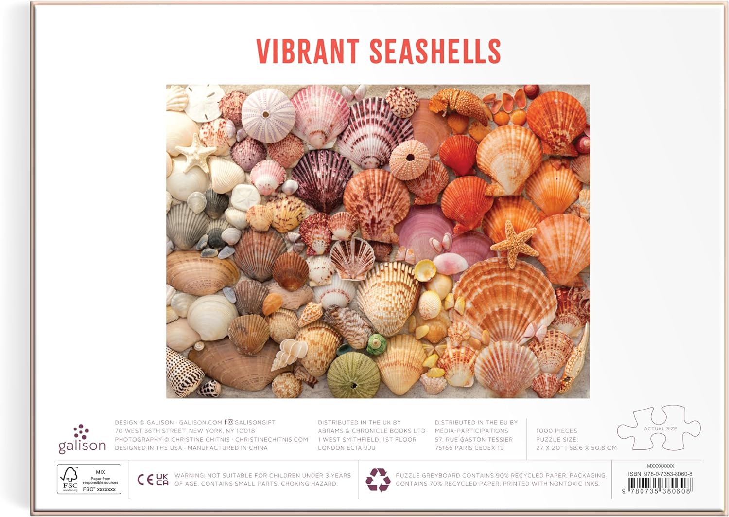 Vibrant Seashells 1000 Piece Puzzle - 2