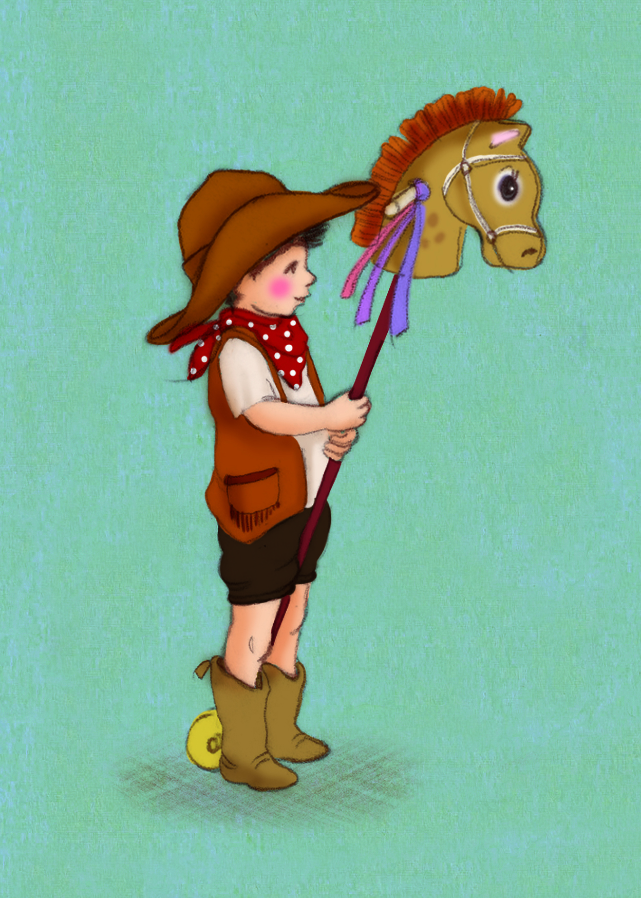 Hobby Horse, Postcard