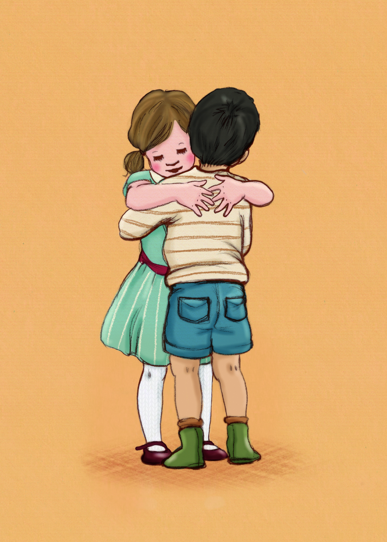 Lets Hug, Postcard
