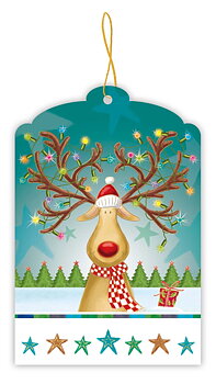 Xmas Reindeer Gifttags, 9482