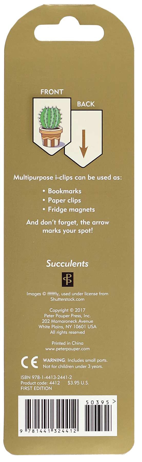 Iclip Magnetic Bkmk Succulents - 2