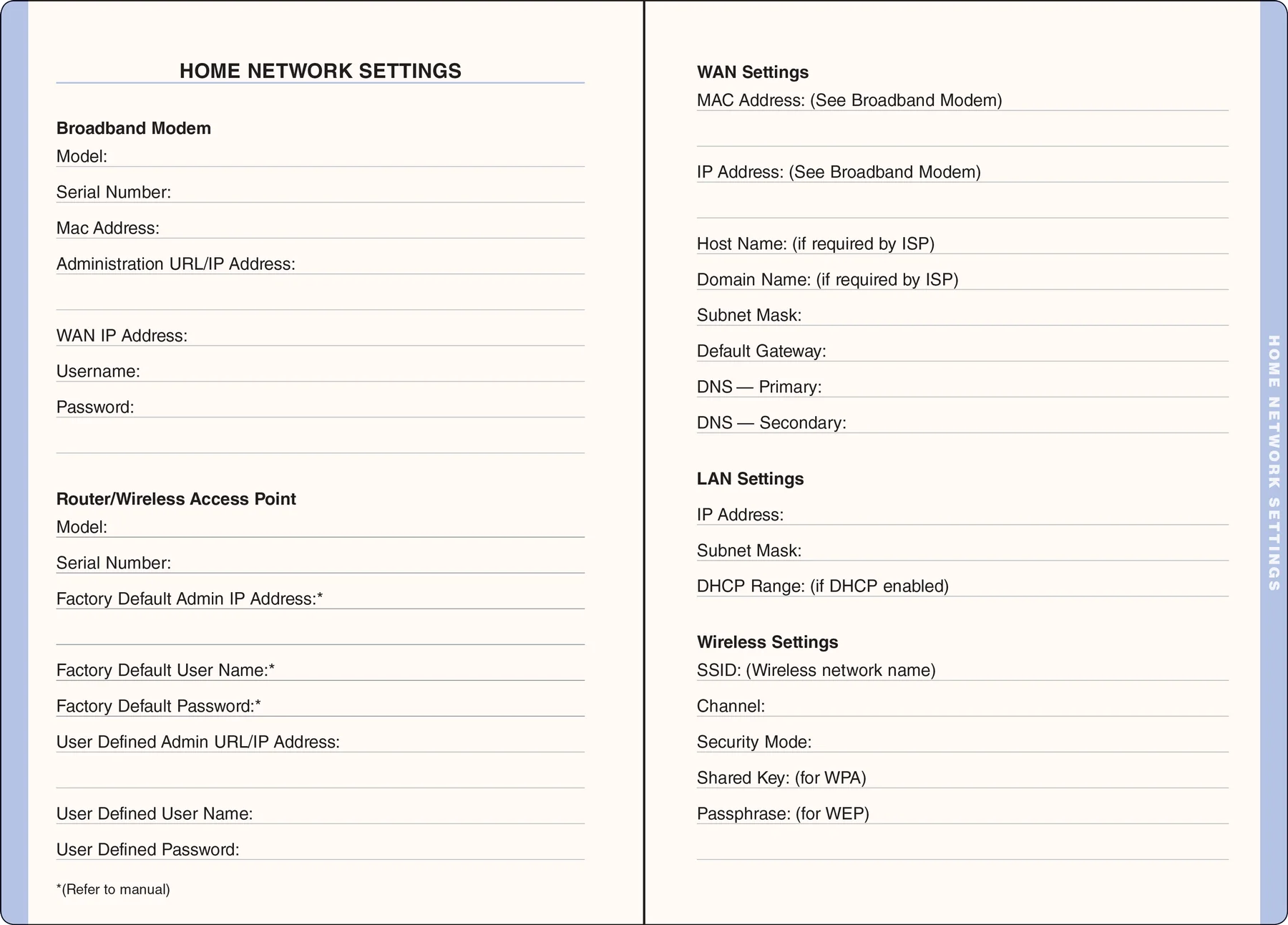 Wildflower Garden Large Internet Address & Password Logbook - 4