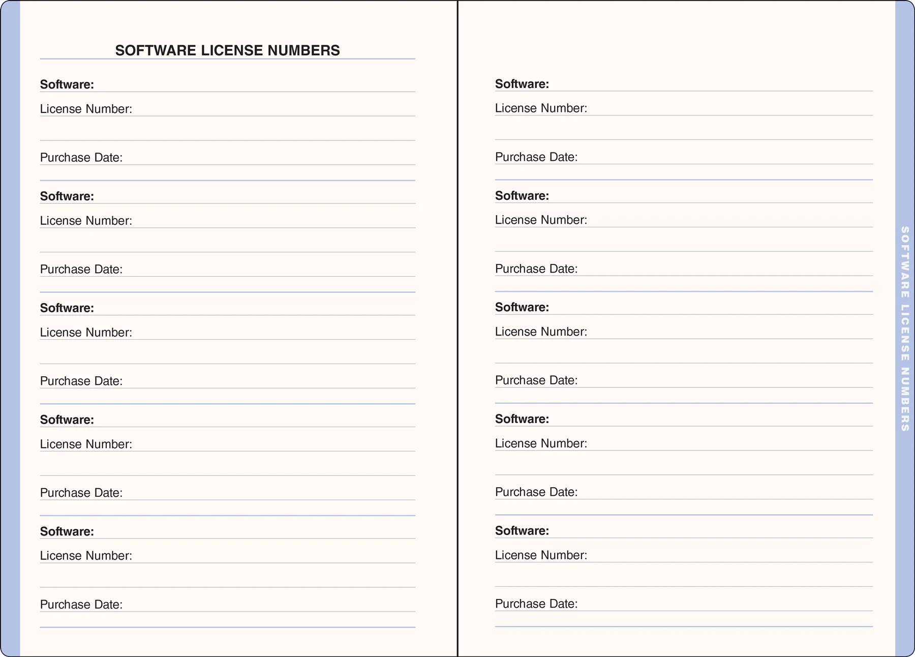 Wildflower Garden Large Internet Address & Password Logbook - 3