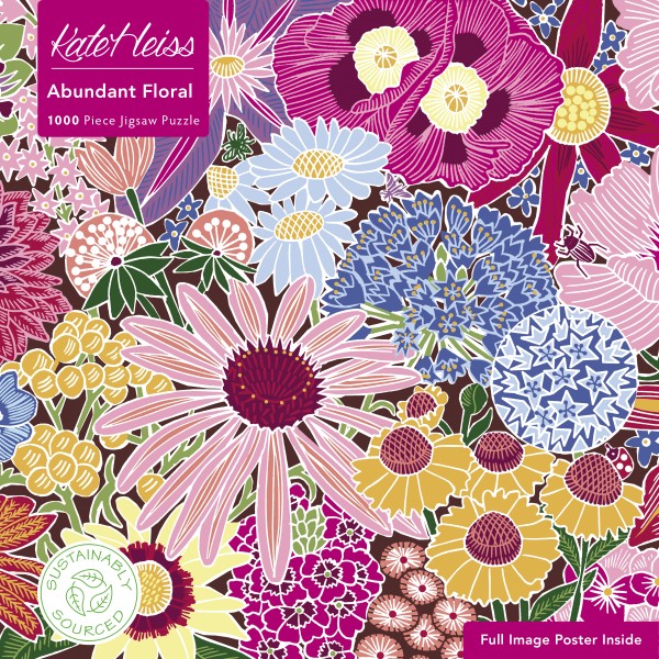 Kate Heiss: Abundant Floral, 1000 Piece Puzzle