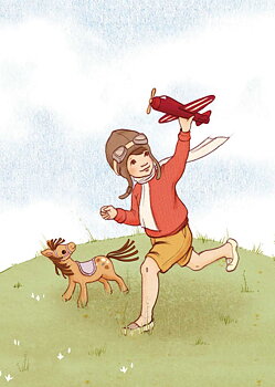 Little Aviator, Postcard