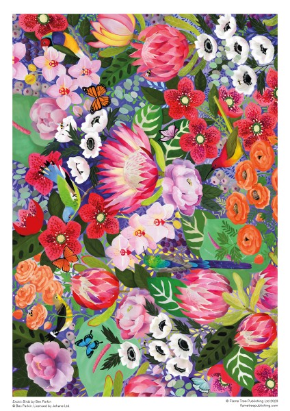 Adult Sustainable Jigsaw Puzzle Bex Parkin: Exotic Birds - 3