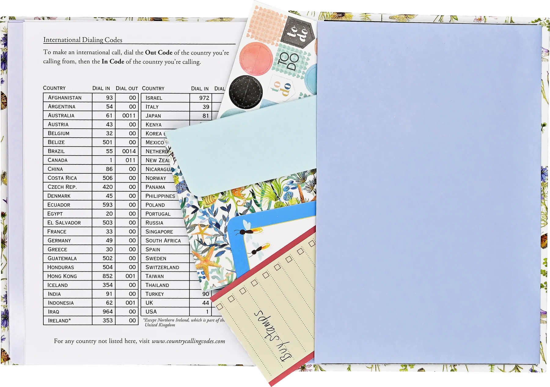 Wildflower Garden Large Address Book - 5