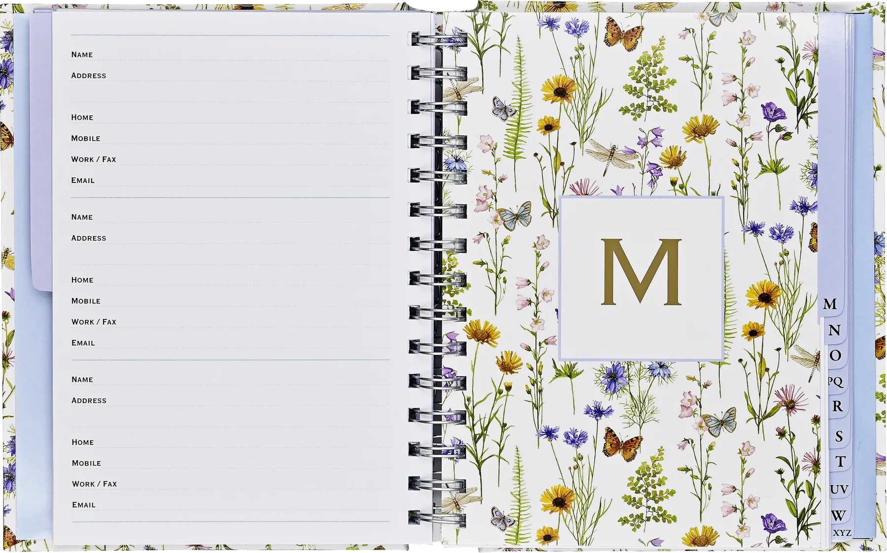 Wildflower Garden Large Address Book - 4