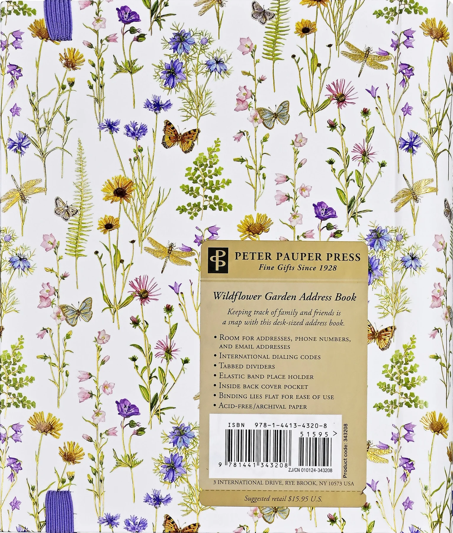 Wildflower Garden Large Address Book - 2