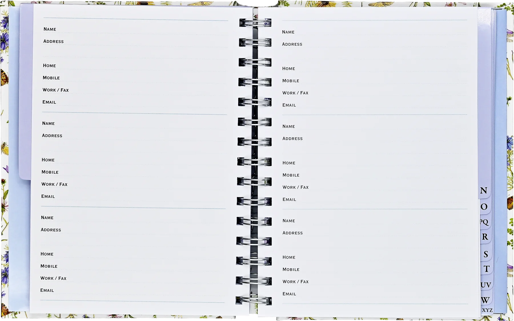 Wildflower Garden Large Address Book - 3