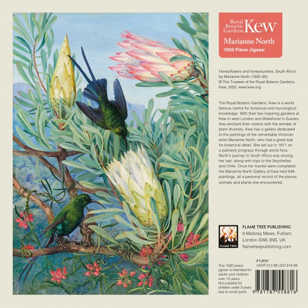 Kew Gardens' Marianne North: Honeyflowers and Honeysuckers	, 1000-piece jigsaws - 3