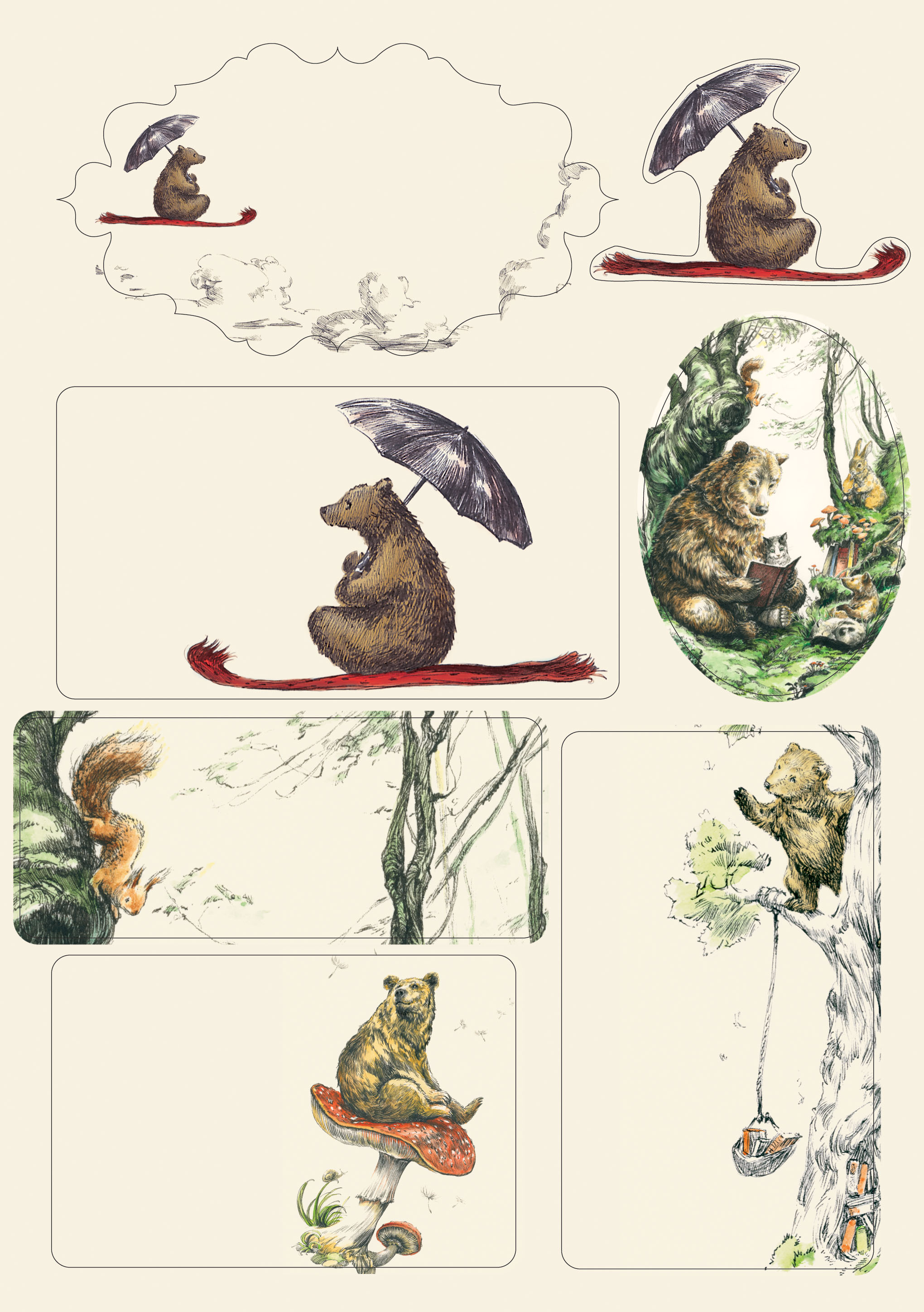 Flying Bear Writing Paper Set - 2