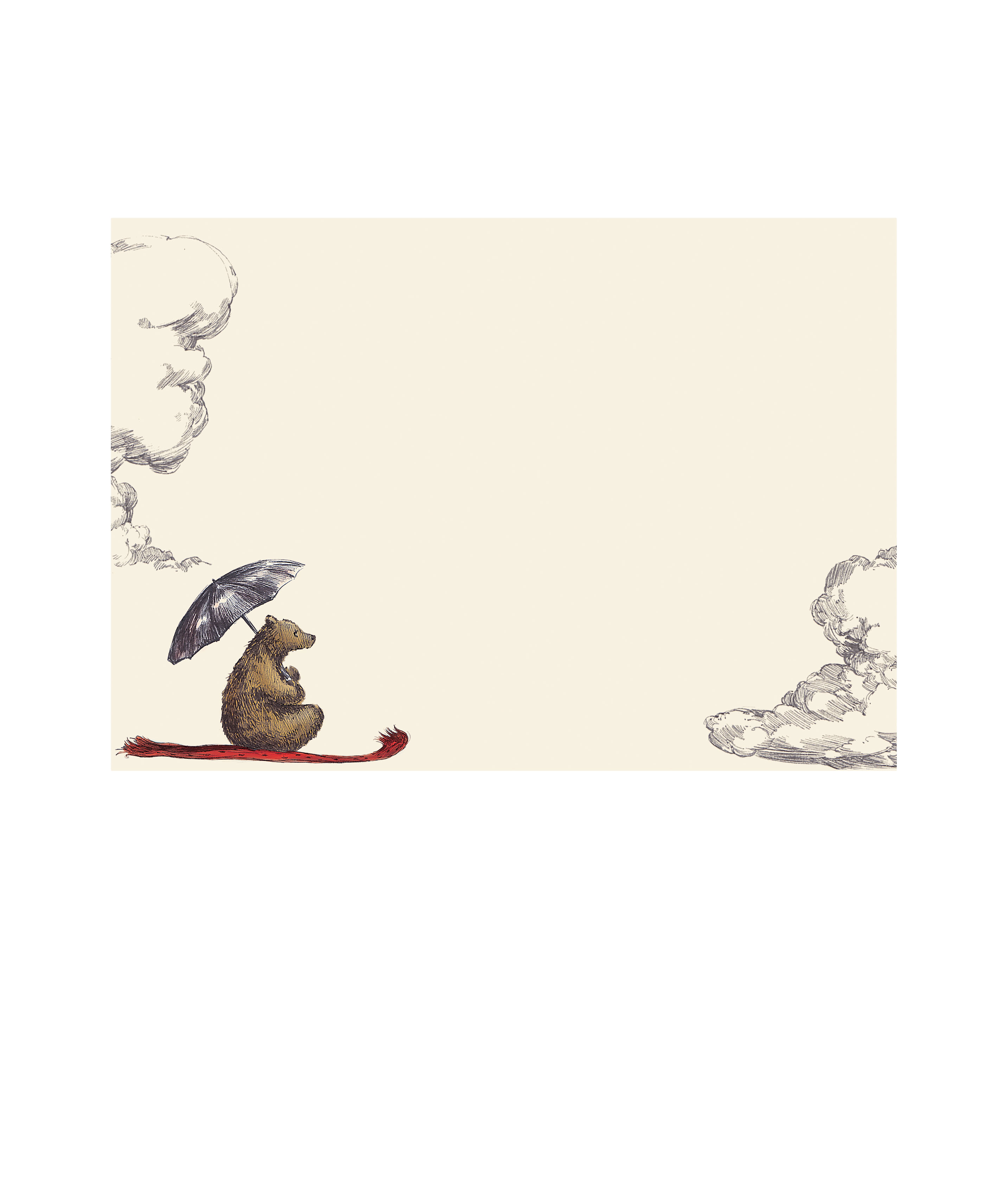 Flying Bear Writing Paper Set - 4