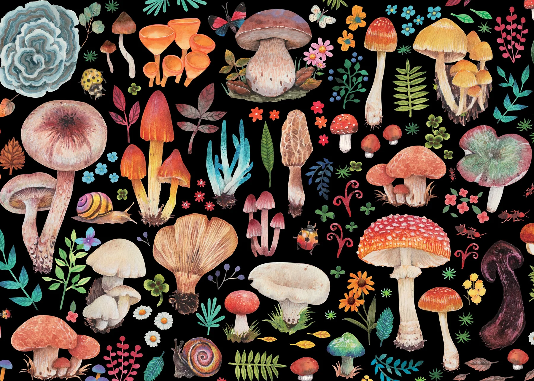 Mushrooms 1000 Piece Jigsaw Puzzle - 2