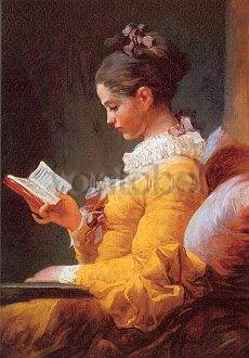 Reading Girl (c. 1775), Greeting Card