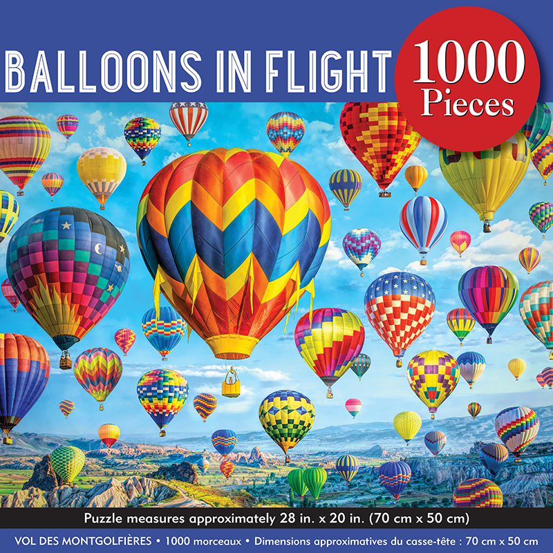 Balloons In Flight, 1000 Piece Puzzle