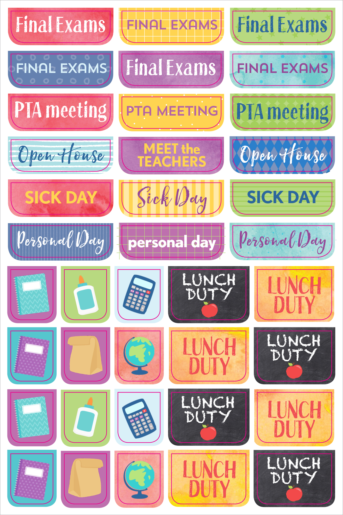 Planner Stickers Teacher - 3
