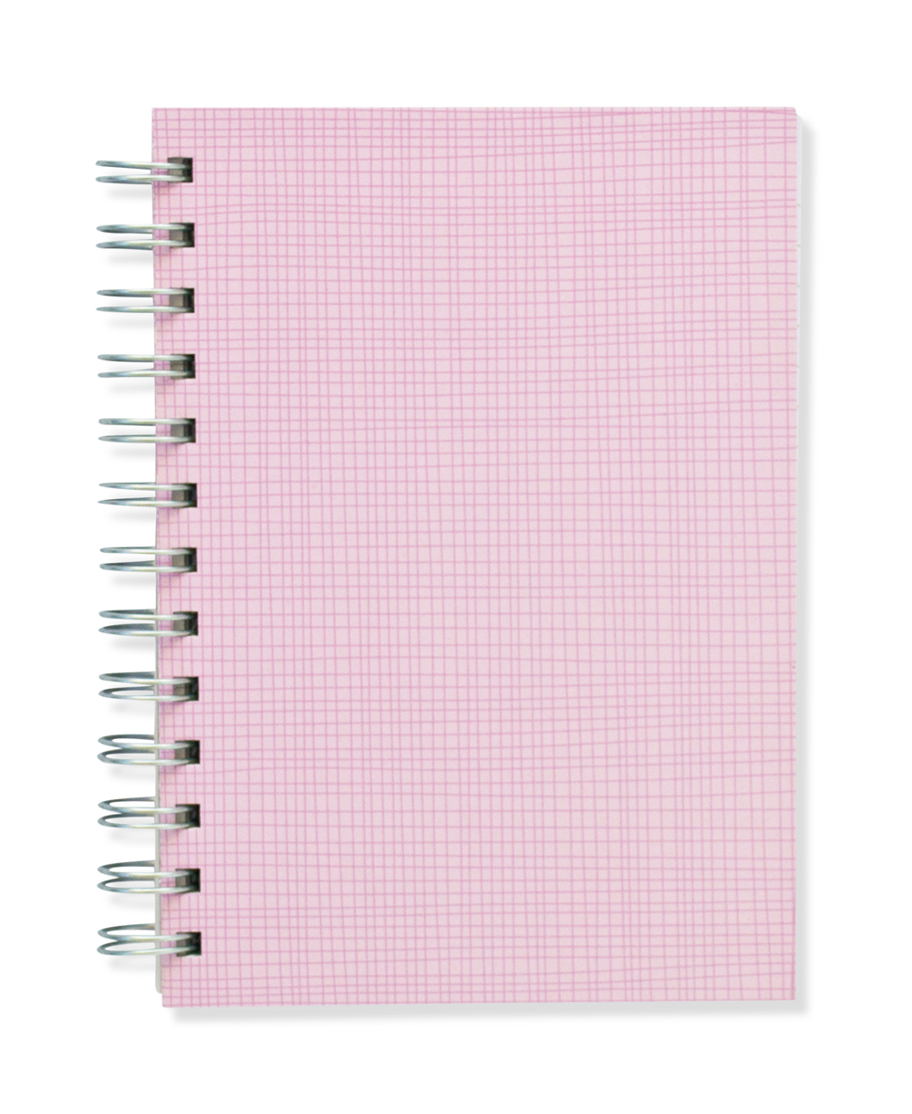 Pink Hay, Spiralbunden Anteckningsbok, 80 sidor