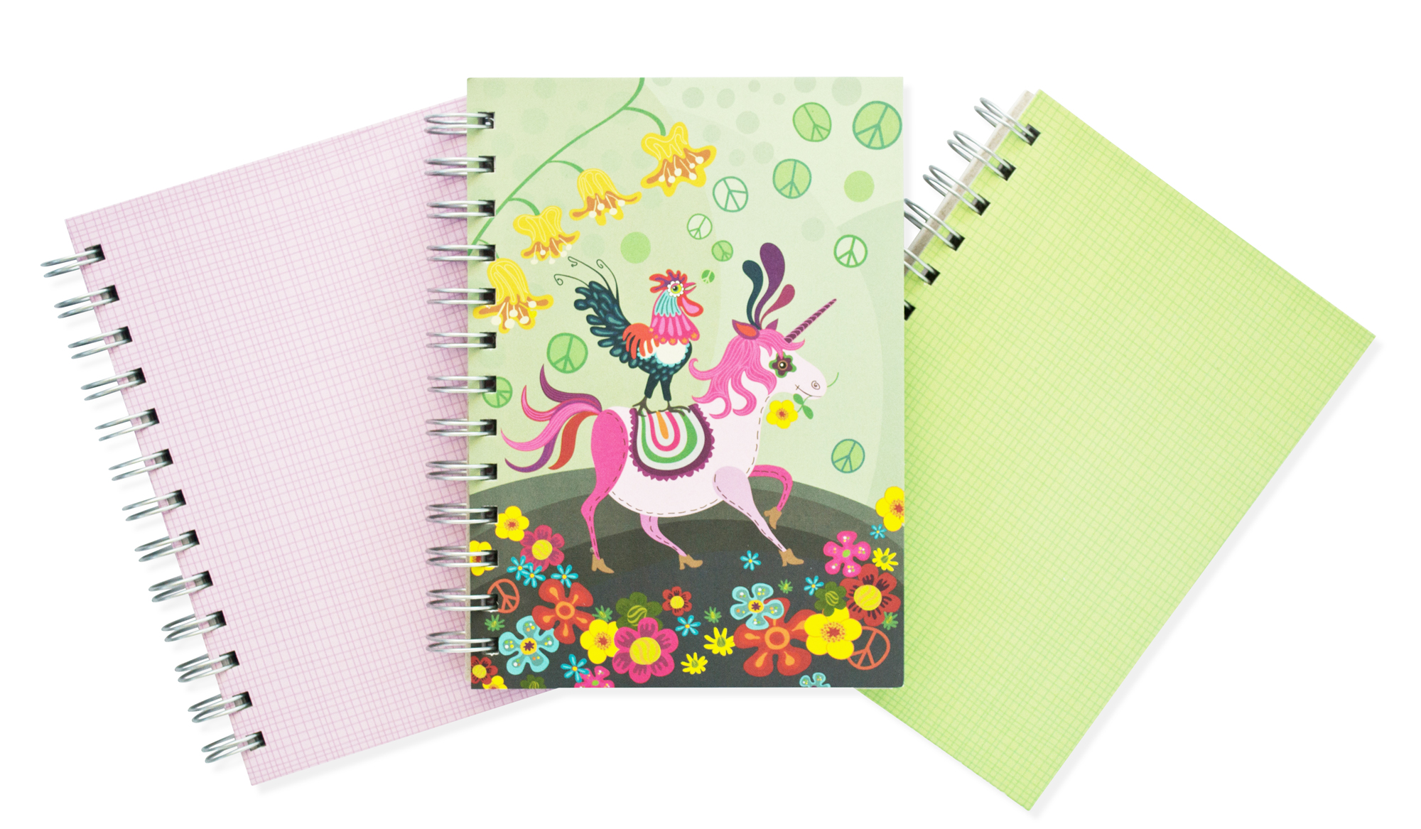 Pink Hay, Spiralbunden Anteckningsbok, 80 sidor - 6