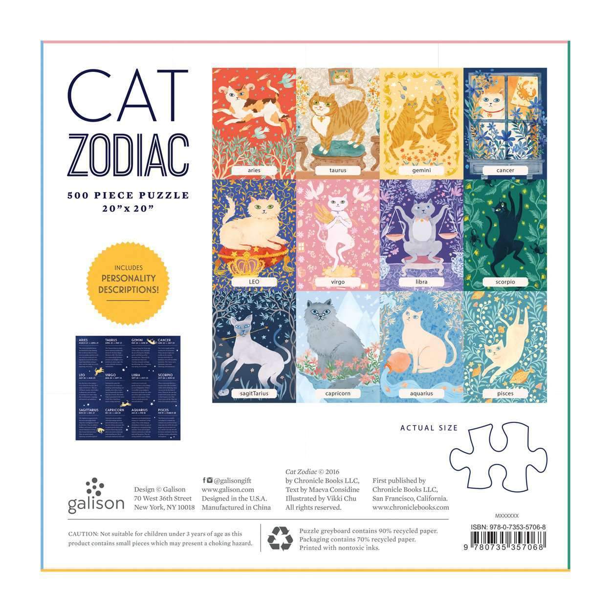 Cat Zodiac 500 Piece Puzzle - 4