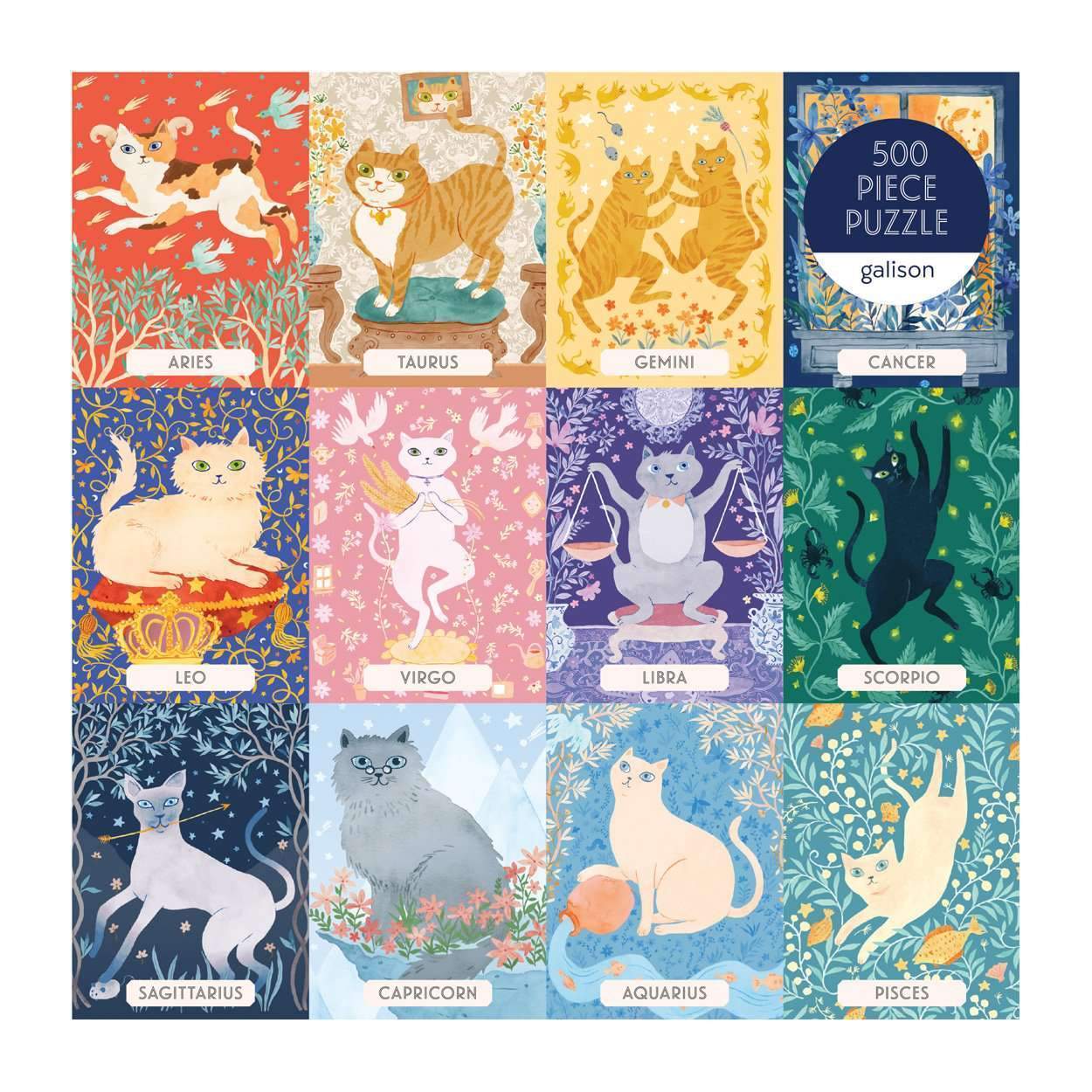 Cat Zodiac 500 Piece Puzzle - 5