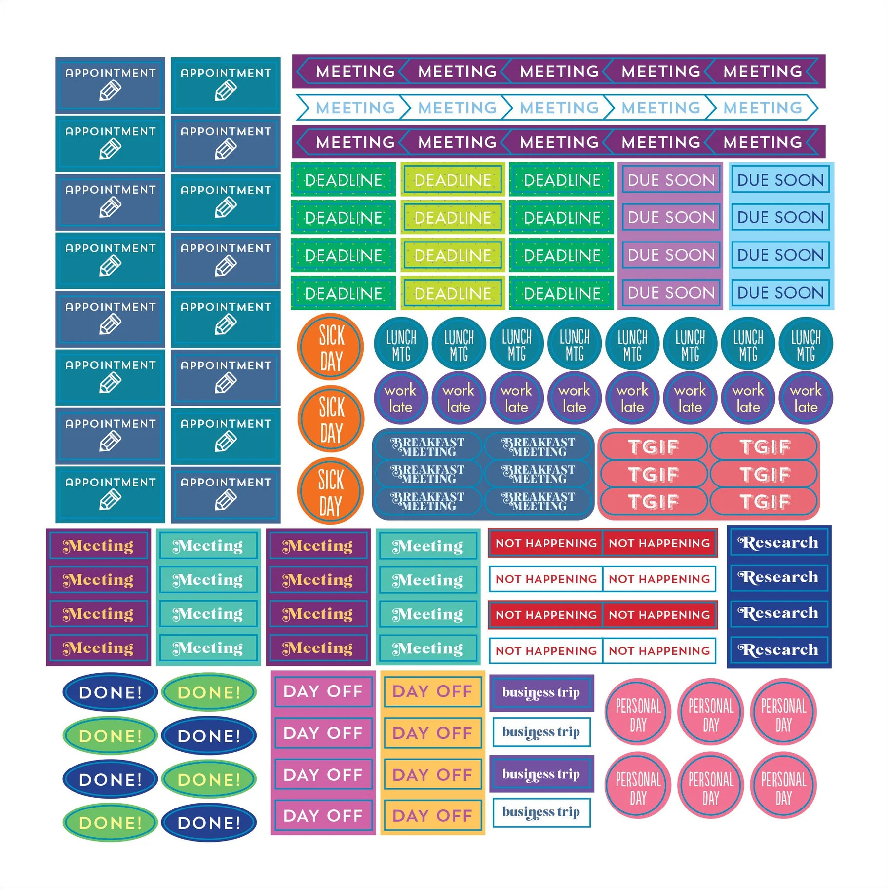Plan It! A Sticker Book For All Your Productivity Needs - 4