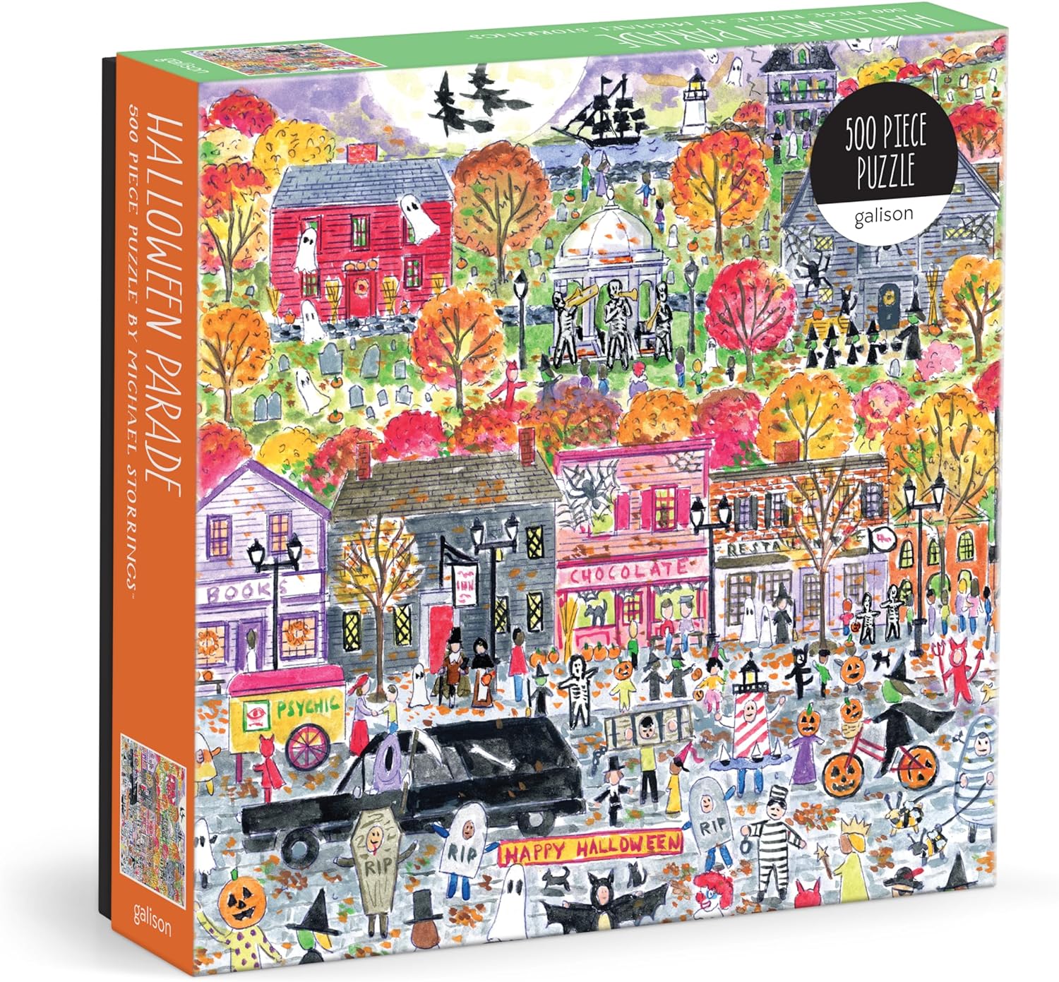 Michael Storrings Halloween Parade Puzzle: 500 Pieces