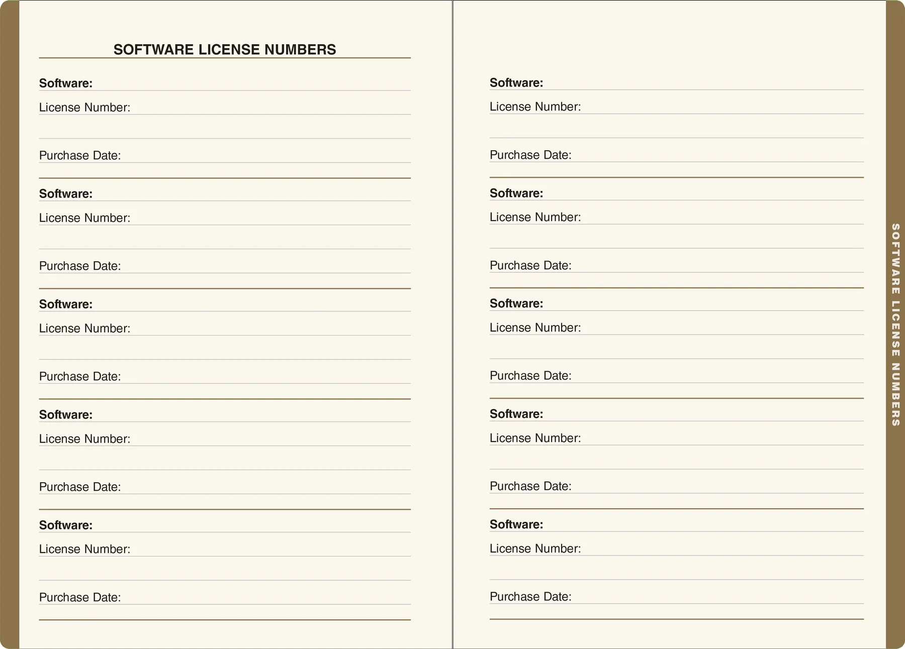 Gilded Floral Large-Format Internet Address & Password Logbook - 4