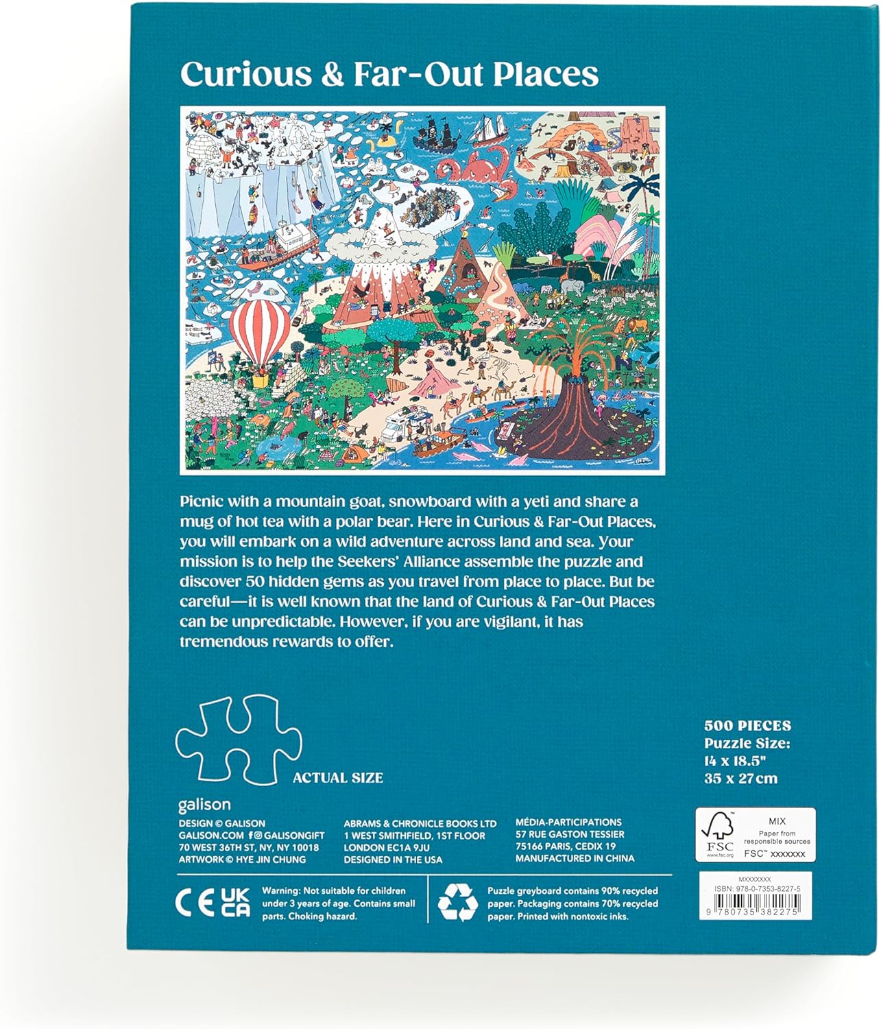 Where's? Curious and Far Out Places Search and Find Puzzle: 500 Pieces - 3