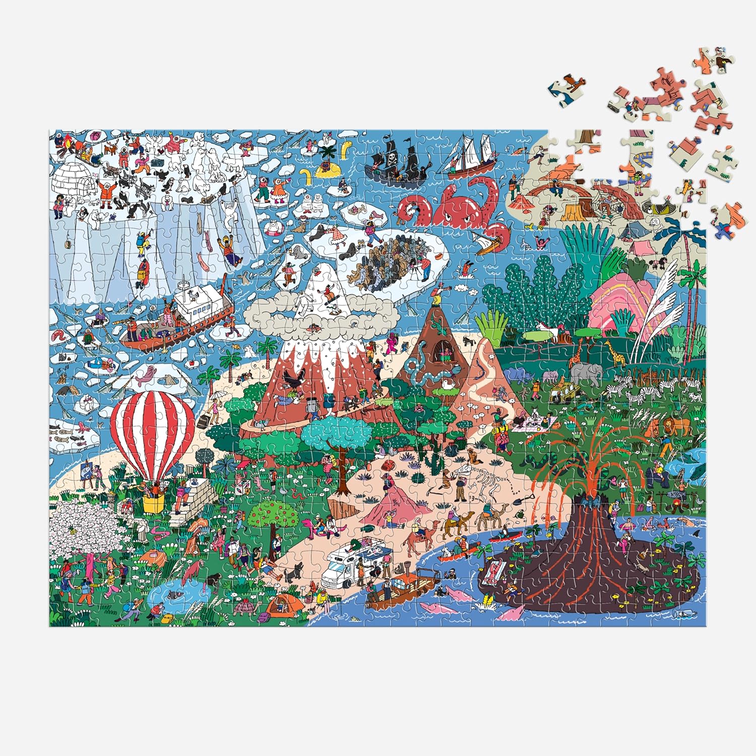 Where's? Curious and Far Out Places Search and Find Puzzle: 500 Pieces - 5