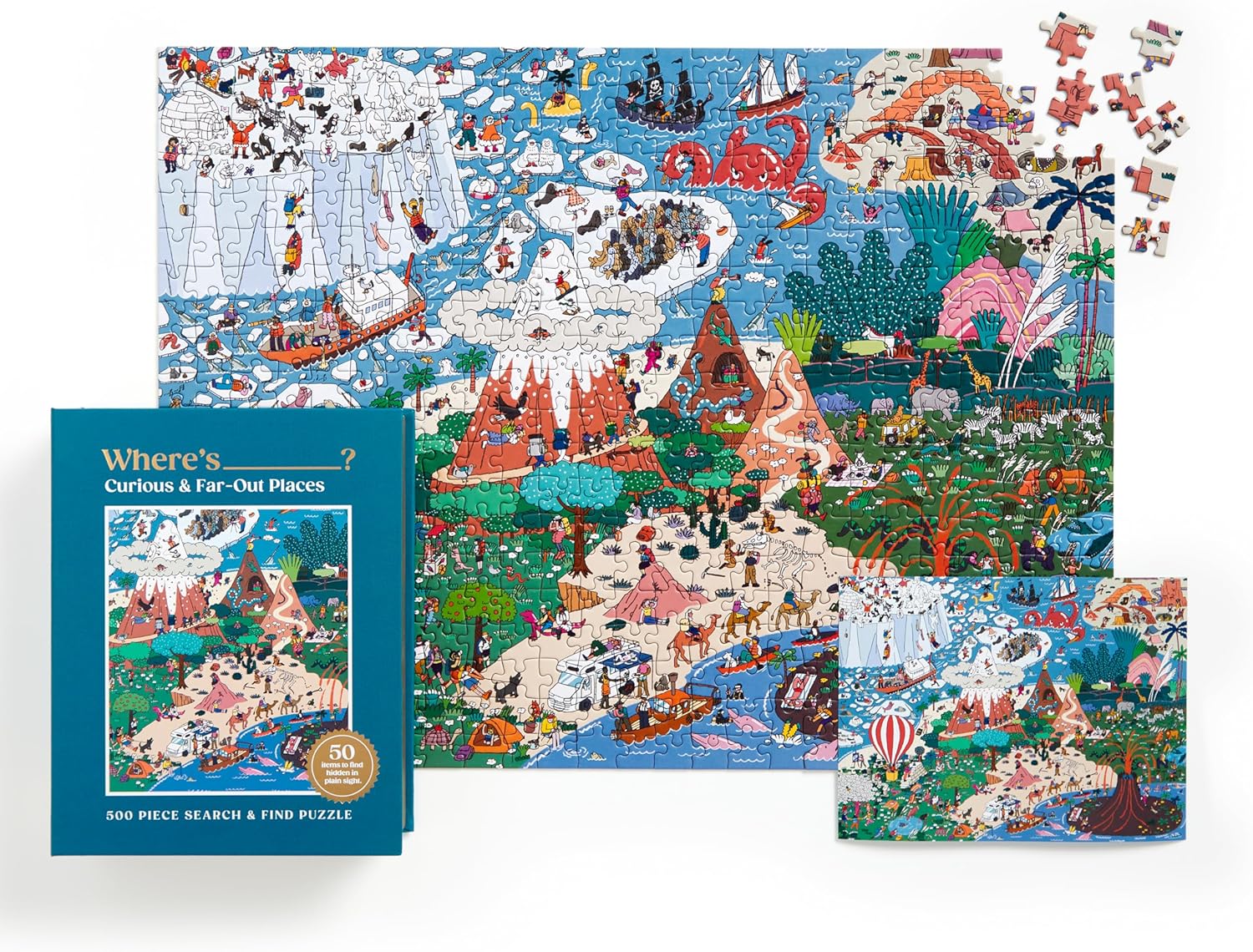 Where's? Curious and Far Out Places Search and Find Puzzle: 500 Pieces - 2