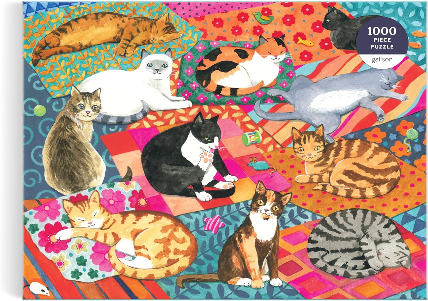 Lounging Cats 1000 Piece Puzzle - 2